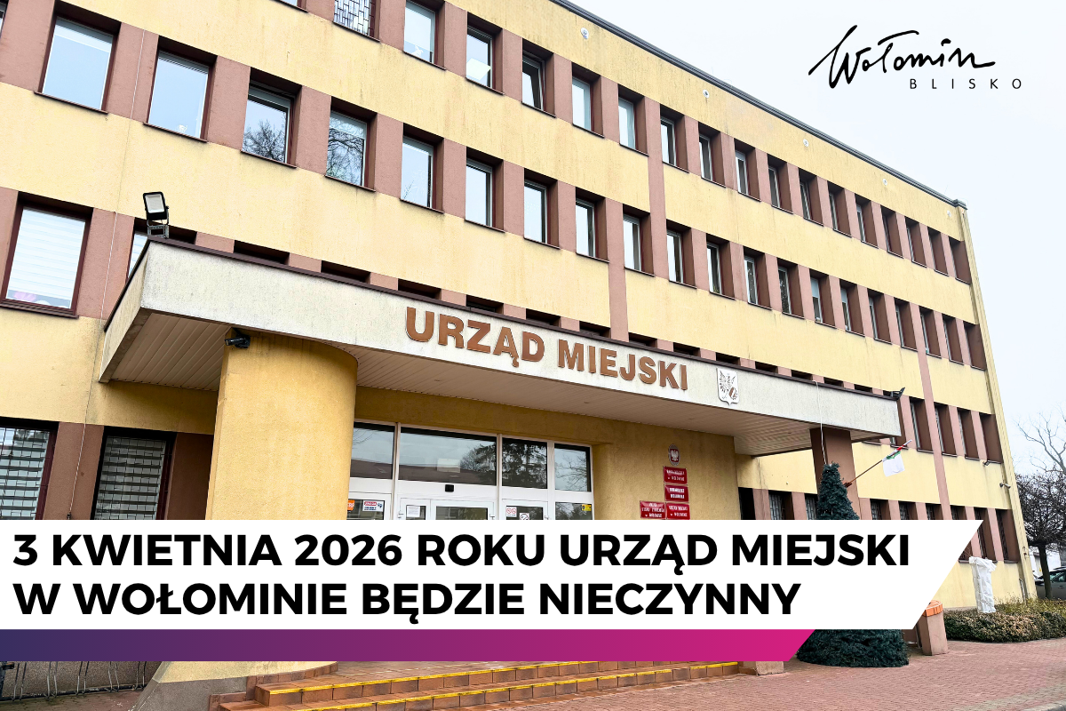 3 kwietnia 2026 roku Urząd Miejski pozostanie nieczynny