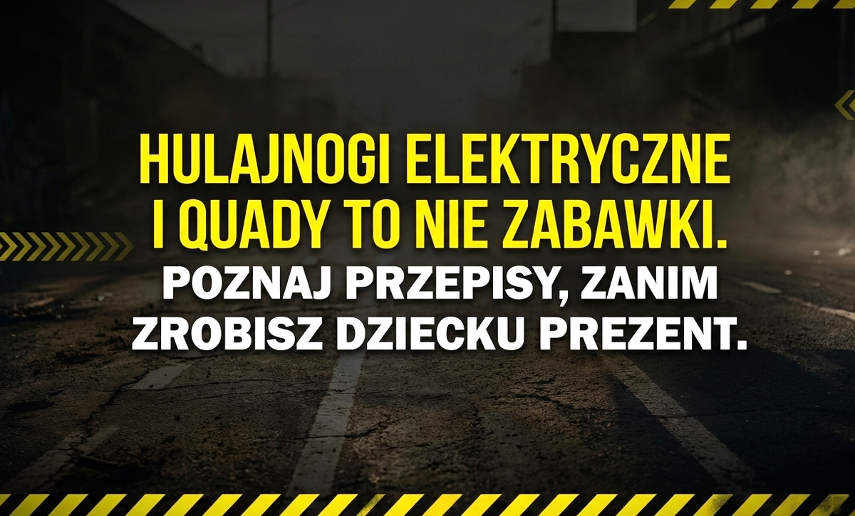 Bezpieczeństwo przede wszystkim. Hulajnogi elektryczne i quady coraz popularniejsze – Policja przypomina o obowiązkach i zwraca się do rodziców