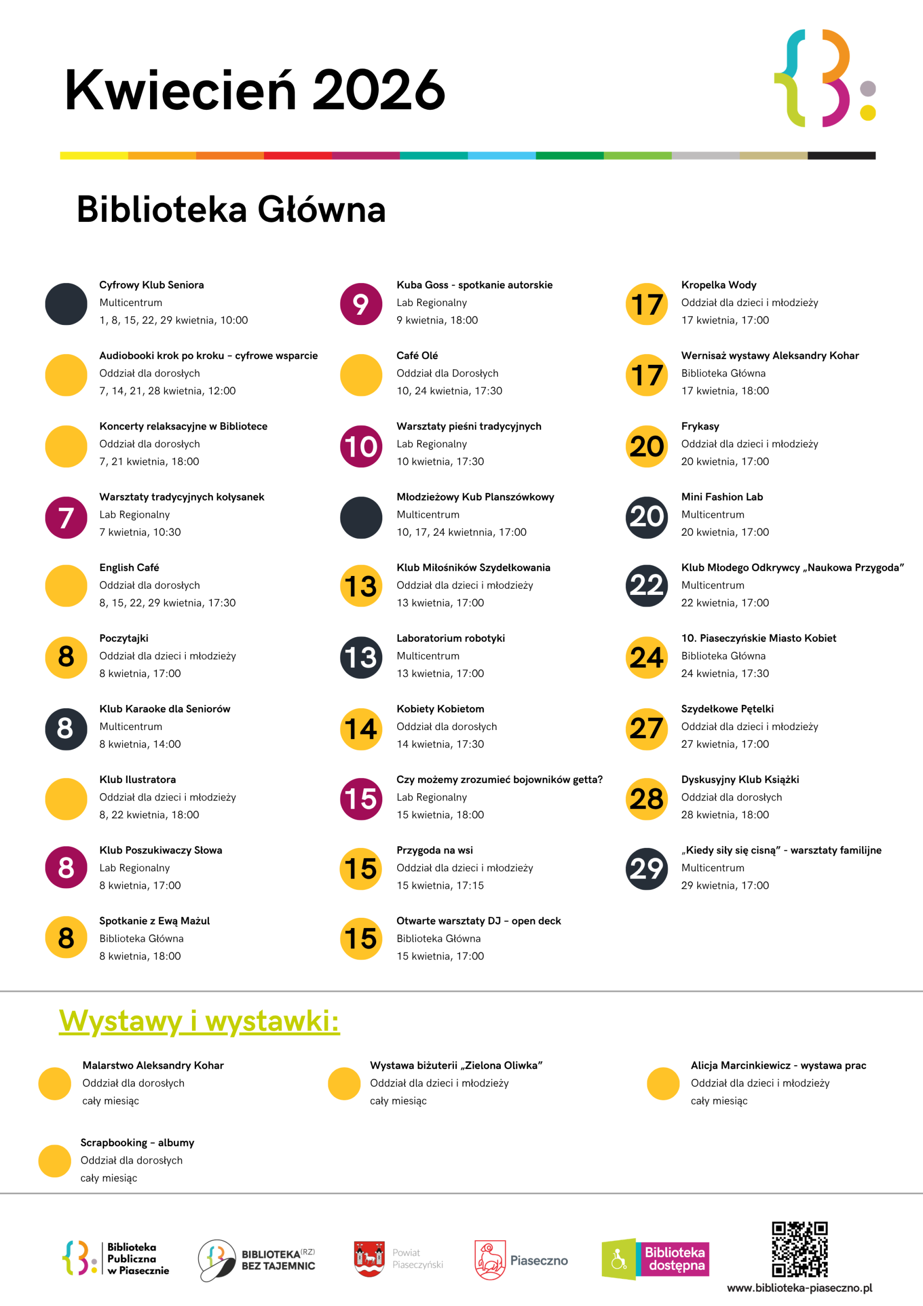 Kalendarium na kwiecień 2026