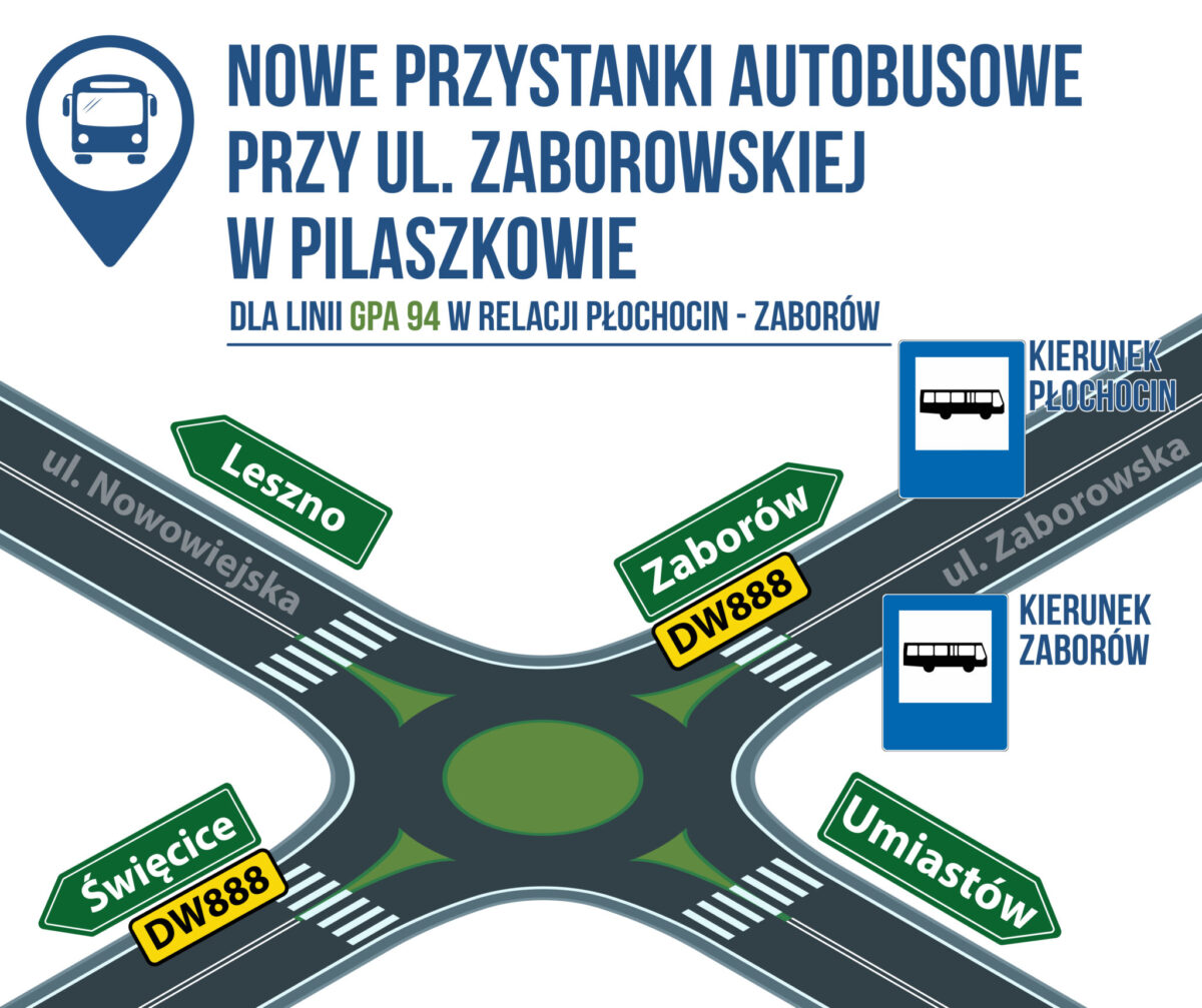 Ożarów Mazowiecki: dwa nowe przystanki autobusowe w Pilaszkowie
