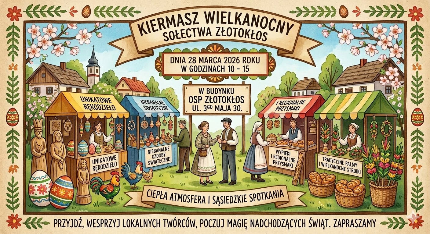 Wielkanocny kiermasz w Złotokłosie