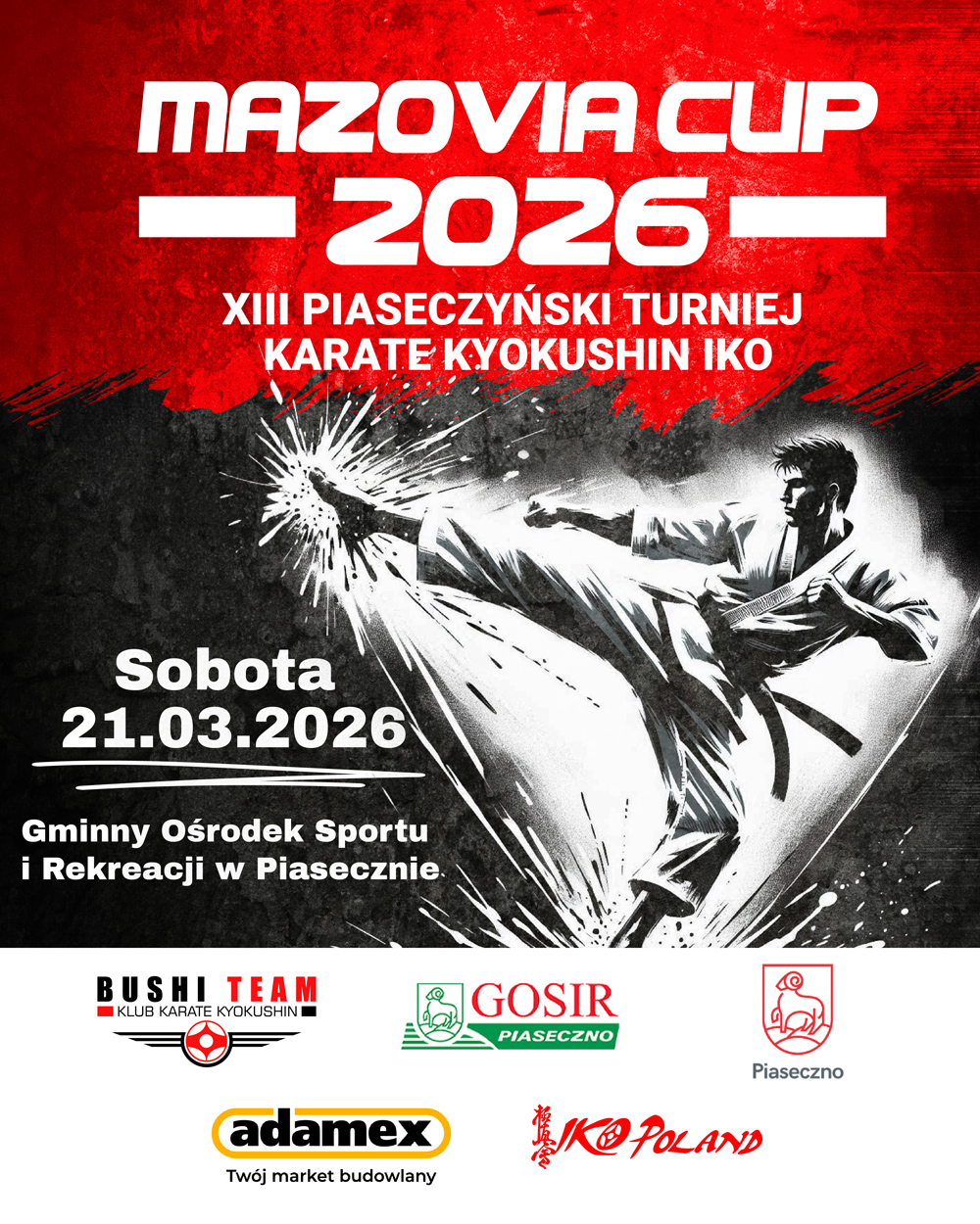 XIII edycja Piaseczyńskiego Turnieju Karate Kyokushin IKO Mazovia Cup