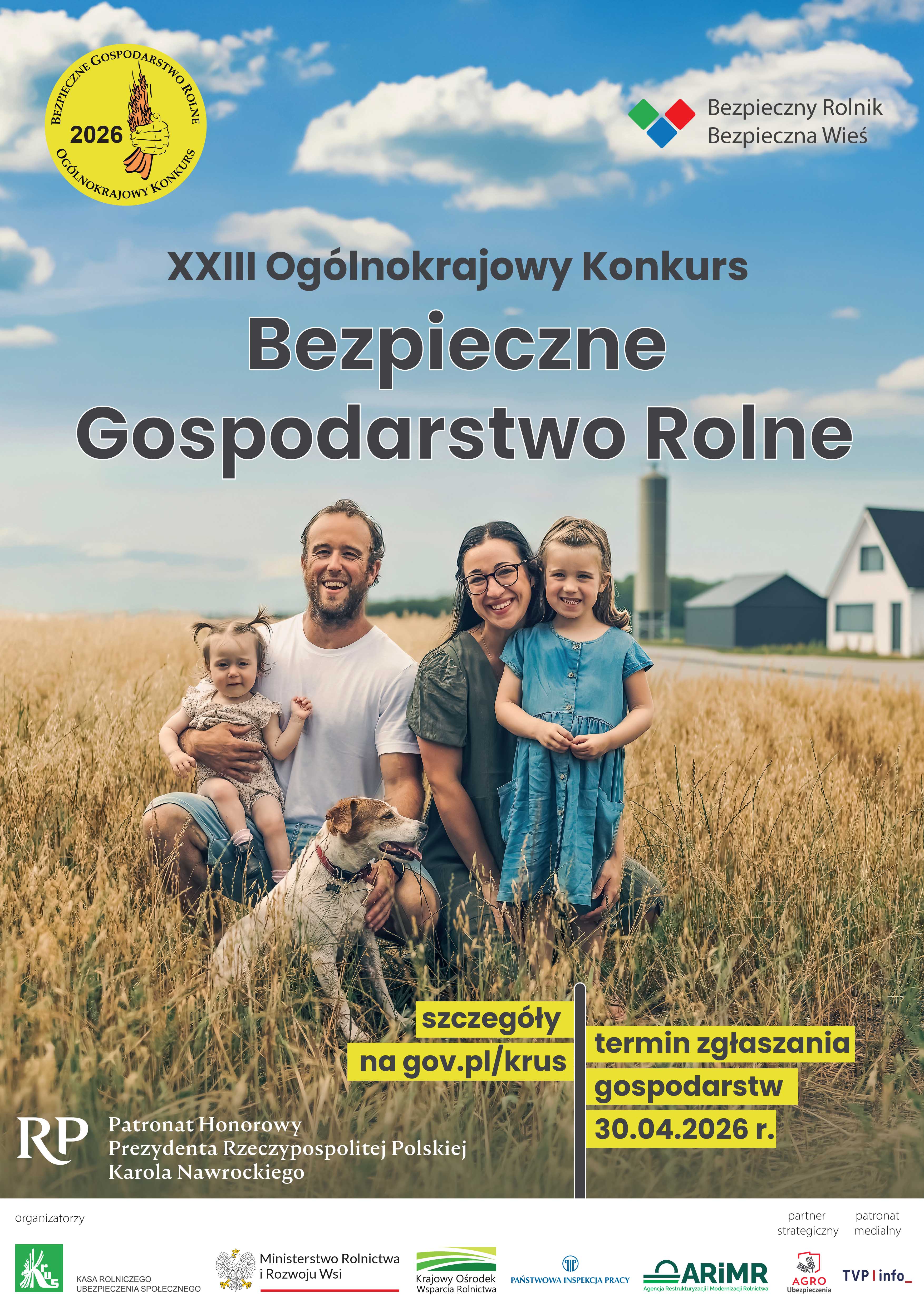 XXIII Ogólnokrajowy Konkurs Bezpieczne Gospodarstwo Rolnicze