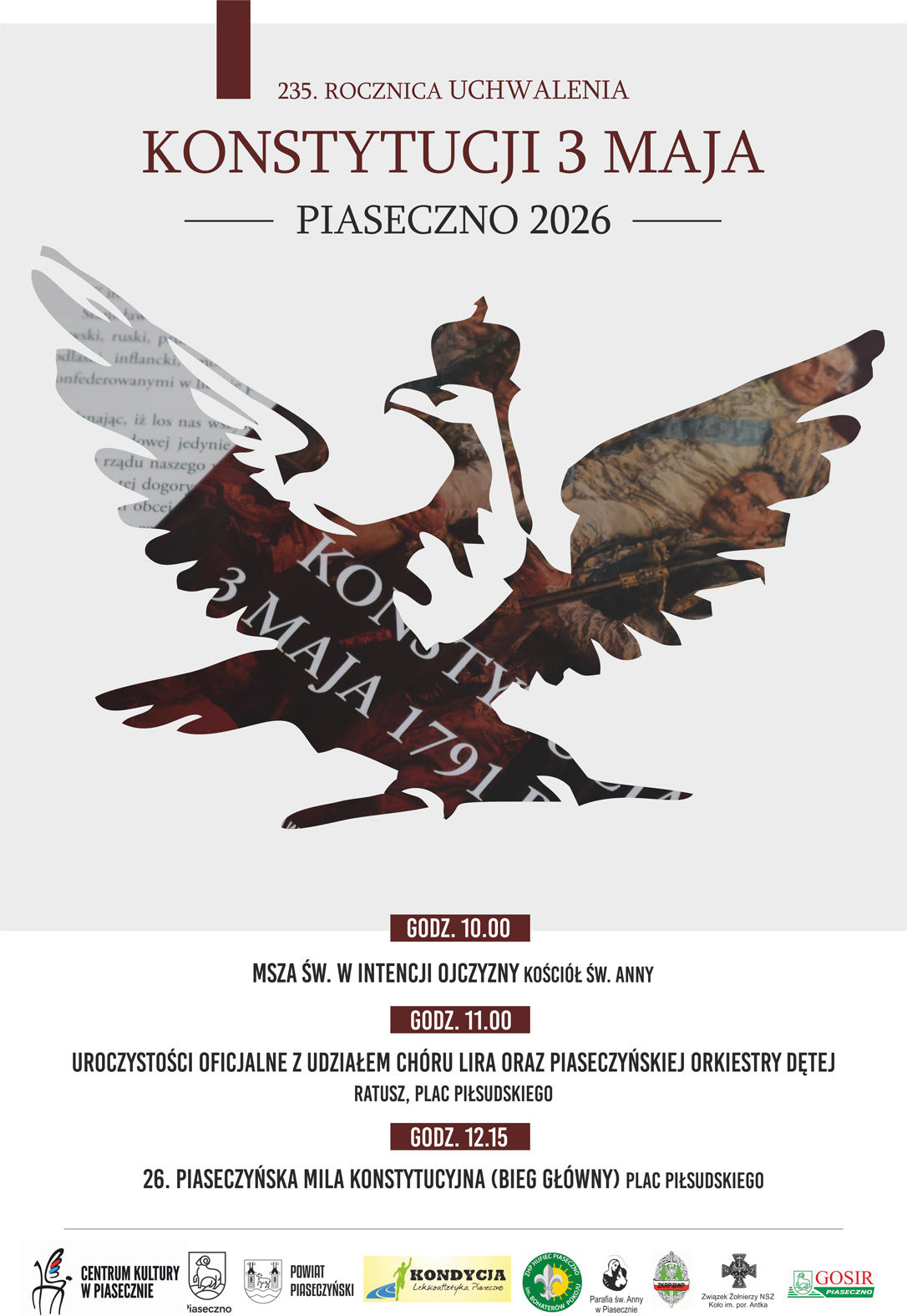 235. rocznica uchwalenia Konstytucji 3 Maja w Piasecznie 2026