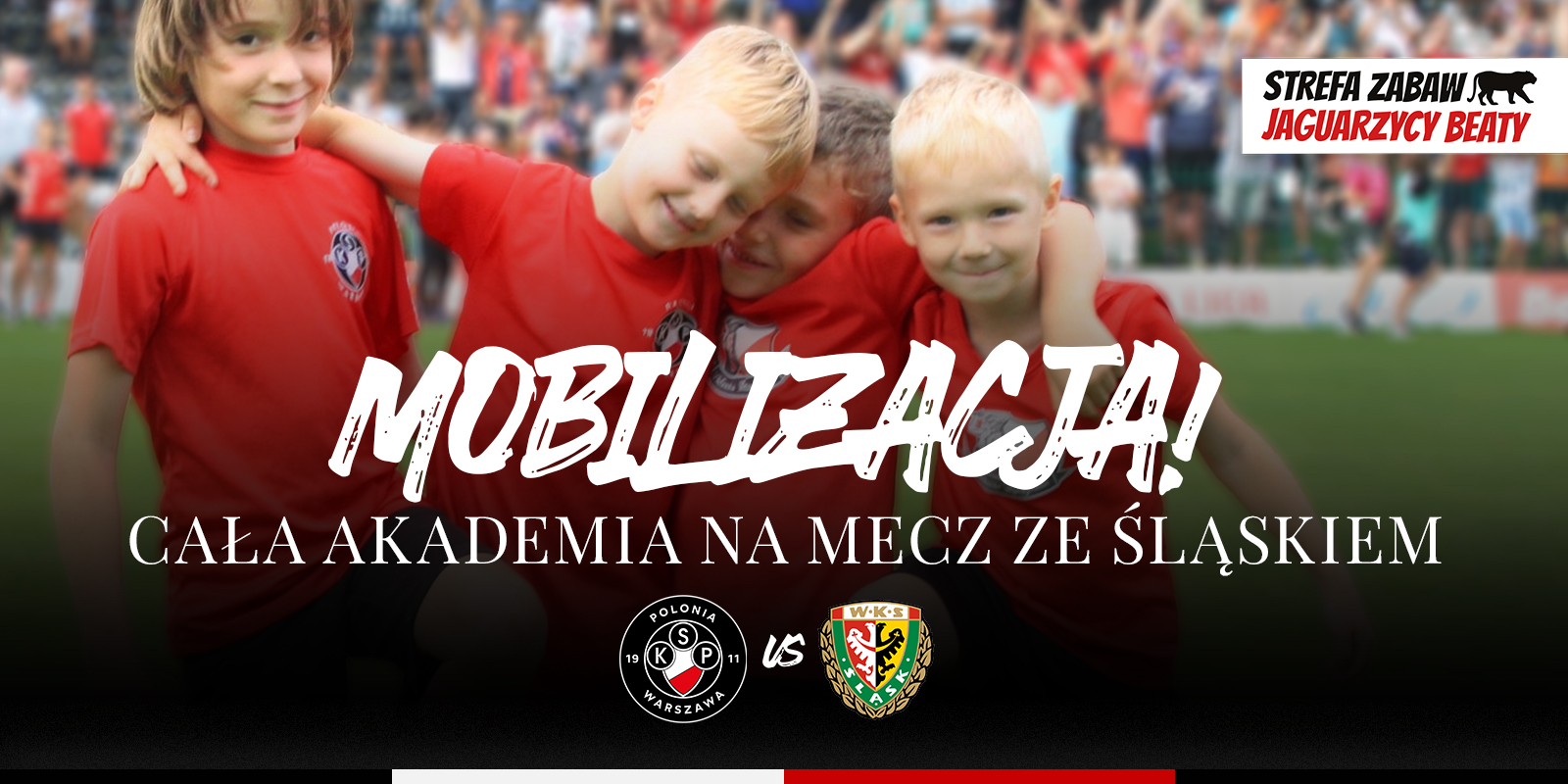 Akademia Polonii Warszawa kibicuje na meczu ze Śląskiem Wrocław