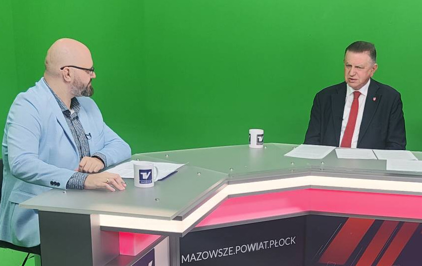 Andrzej Pietrasik, burmistrz Płońska, gościem programu „Mazowsze. Powiat. Płock