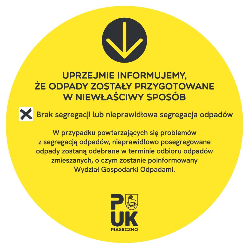 Błędna segregacja szkła