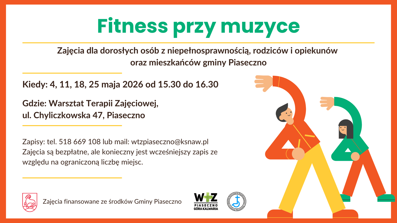 Fitness integracyjny przy muzyce