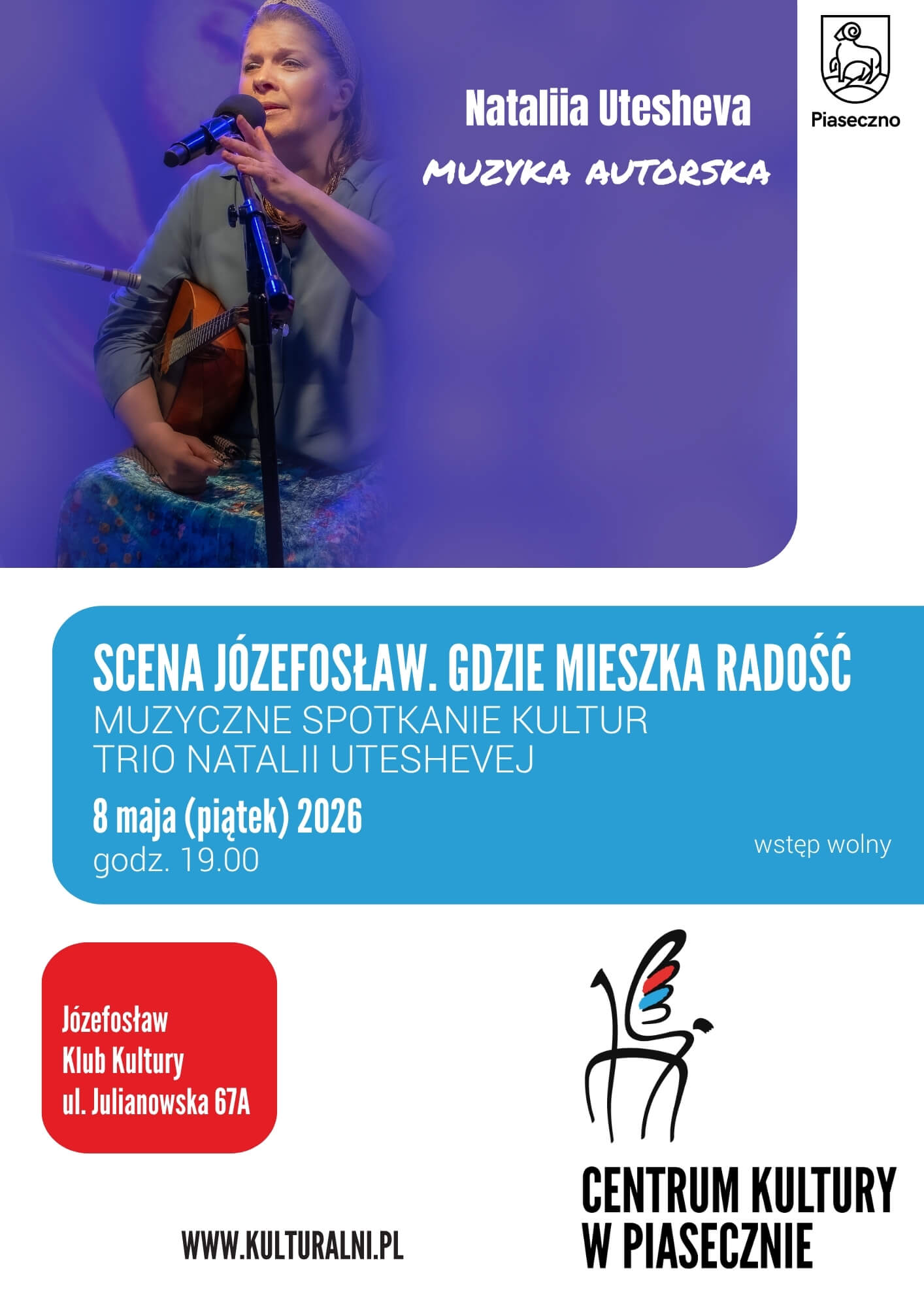 Gdzie przebywa radość koncert Natalii Uteshevej w Józefosławiu