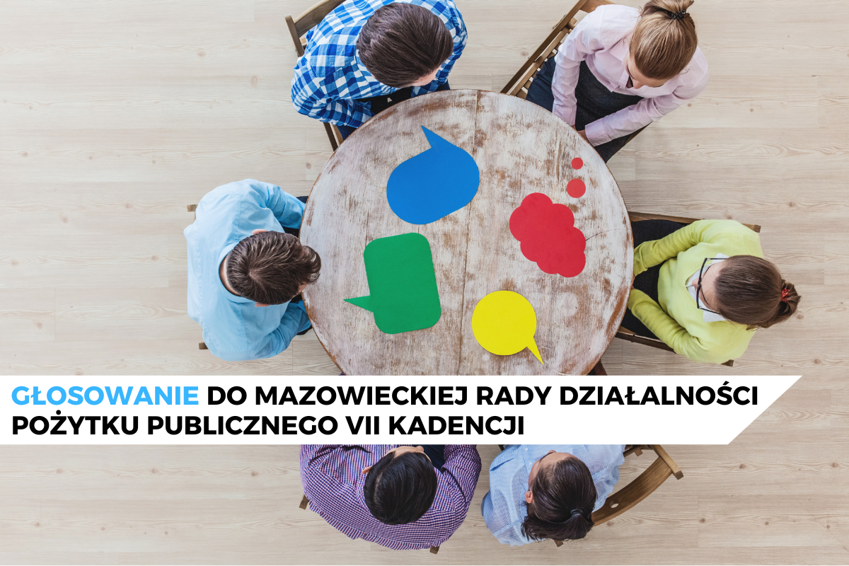 Głosowanie na Mazowiecką Radę Działalności Pożytku Publicznego VII kadencji