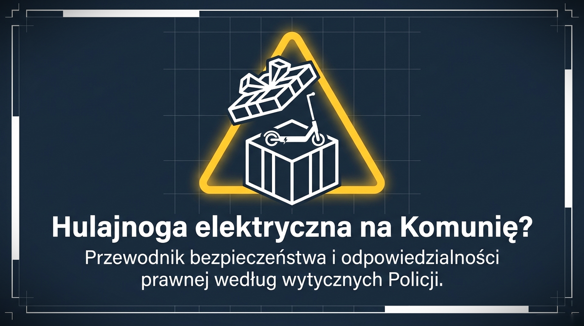 Hulajnoga elektryczna na komunię? Policja przypomina: dopiero od 13. roku życia