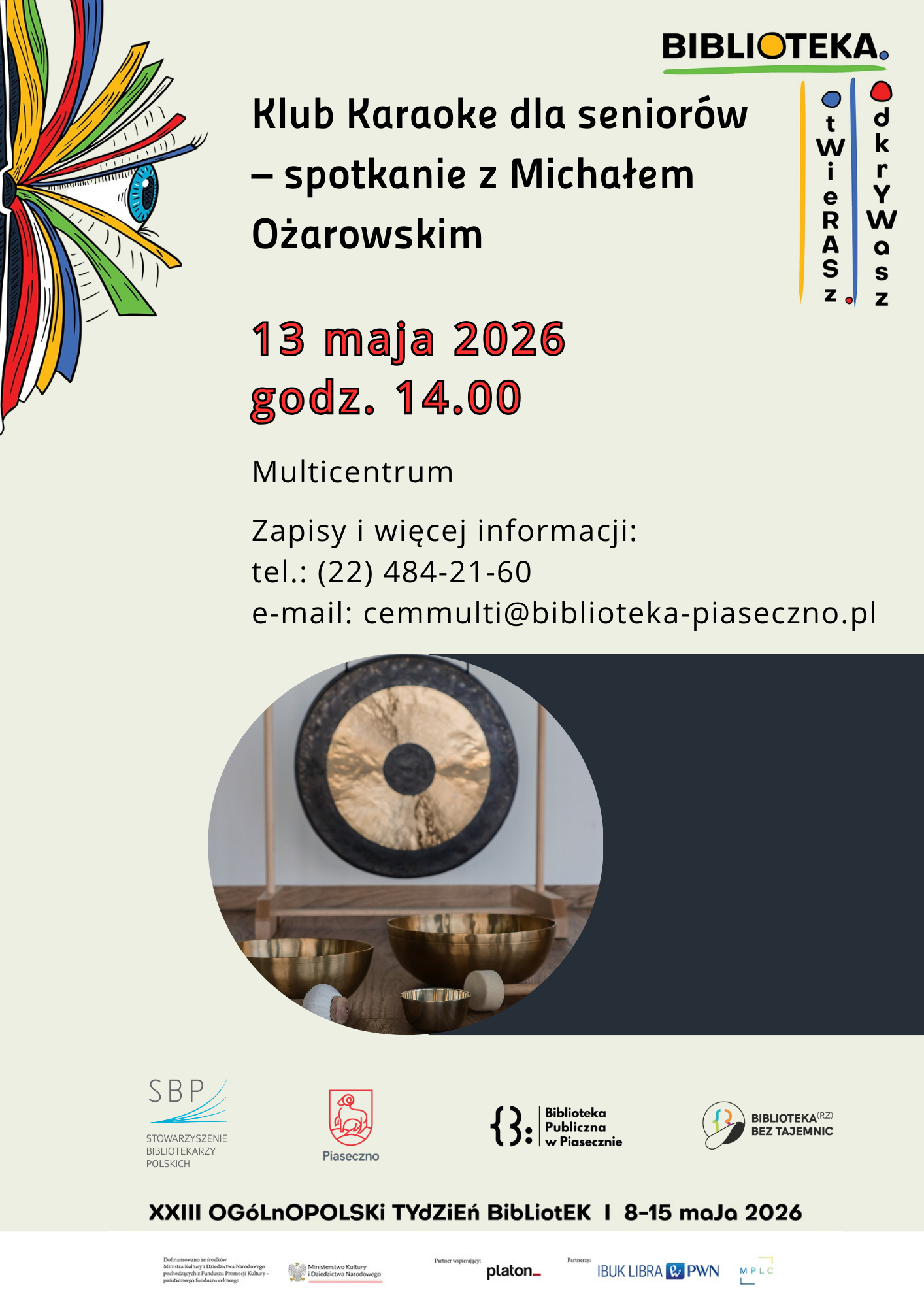 Klub Karaoke dla seniorów – spotkanie z Michałem Ożarowskim