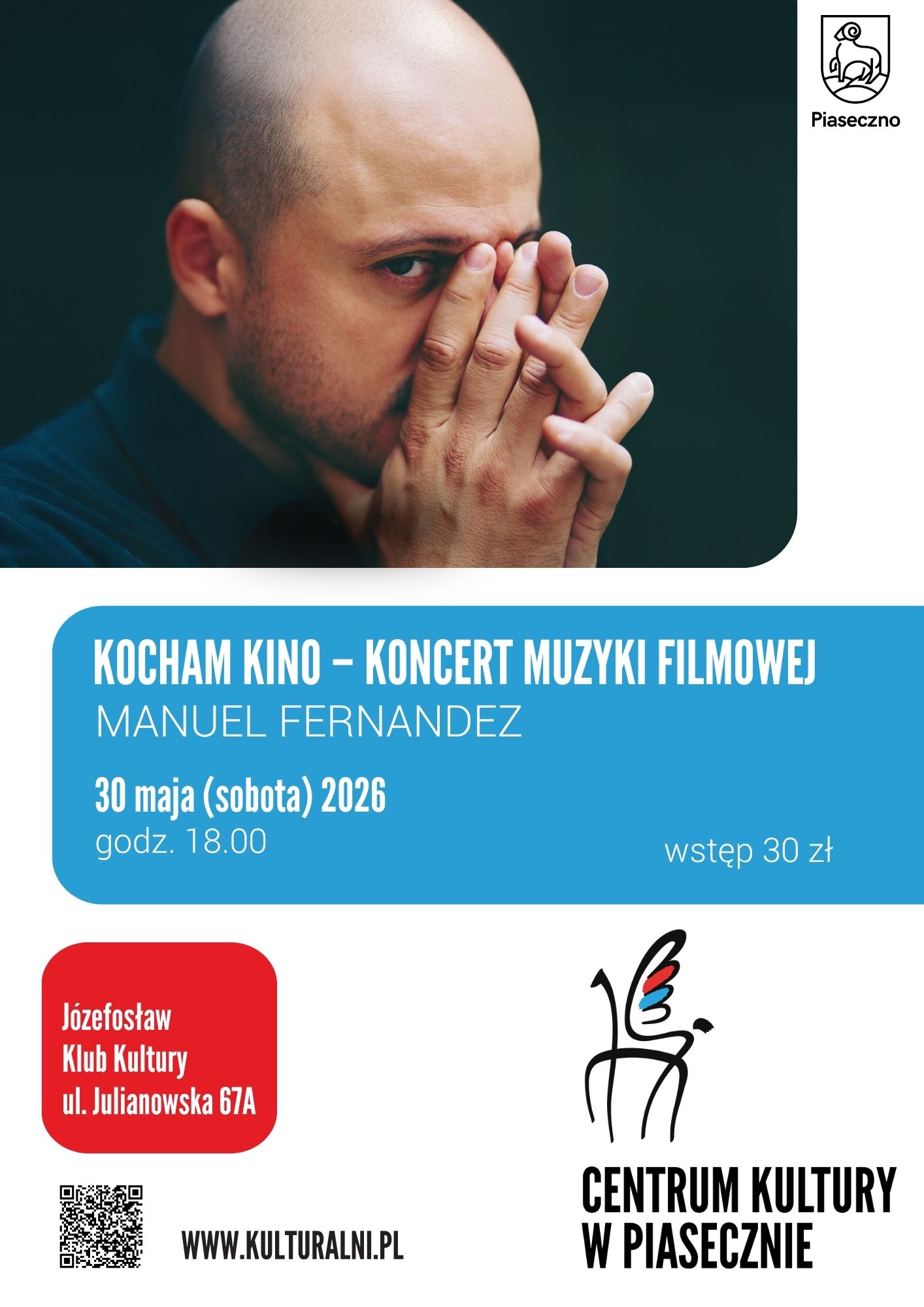 Kocham Kino koncert muzyki filmowej | Manuel Fernandez w Józefosławiu - występ
