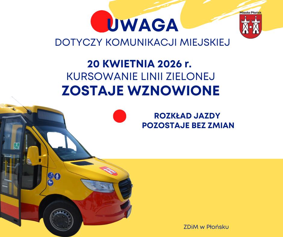 Komunikat dotyczący komunikacji miejskiej