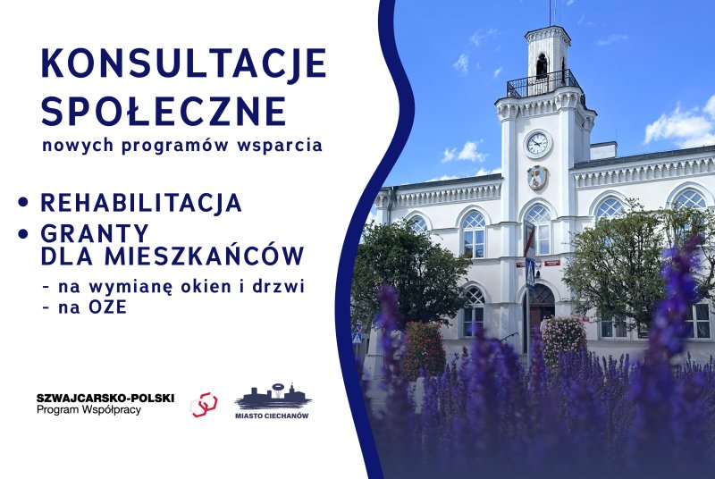 Konsultacje społeczne nowych programów pomocy dla mieszkańców