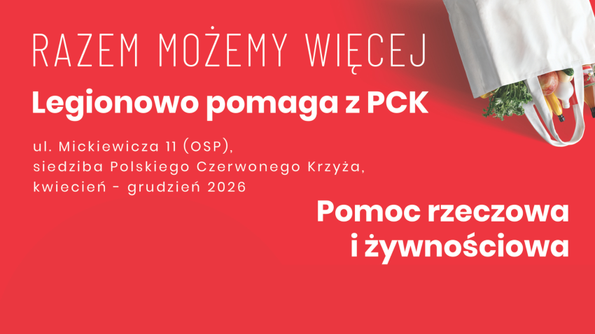 Legionowo pomaga z PCK — nowy projekt wsparcia dla mieszkańców