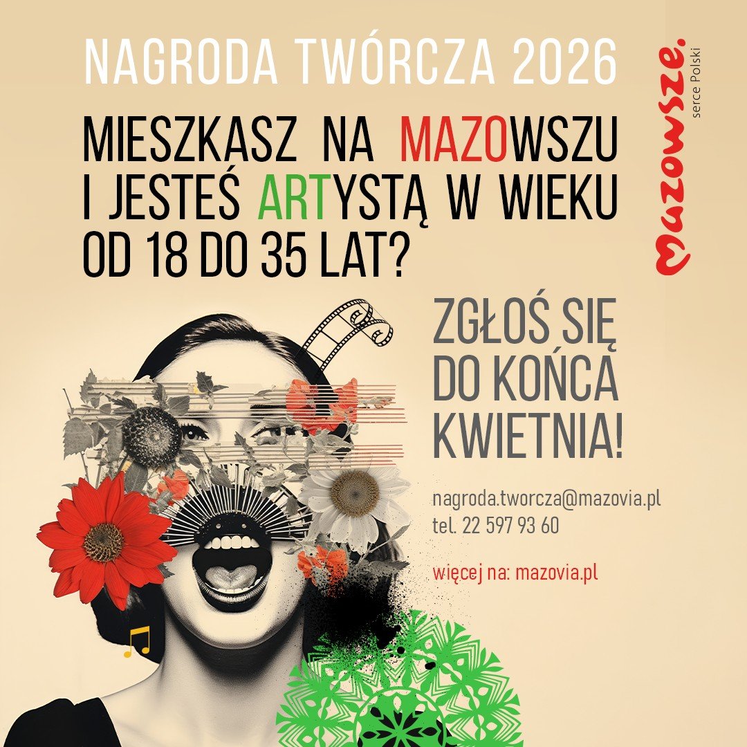 Nagroda Twórcza 2026 – trwa nabór wniosków