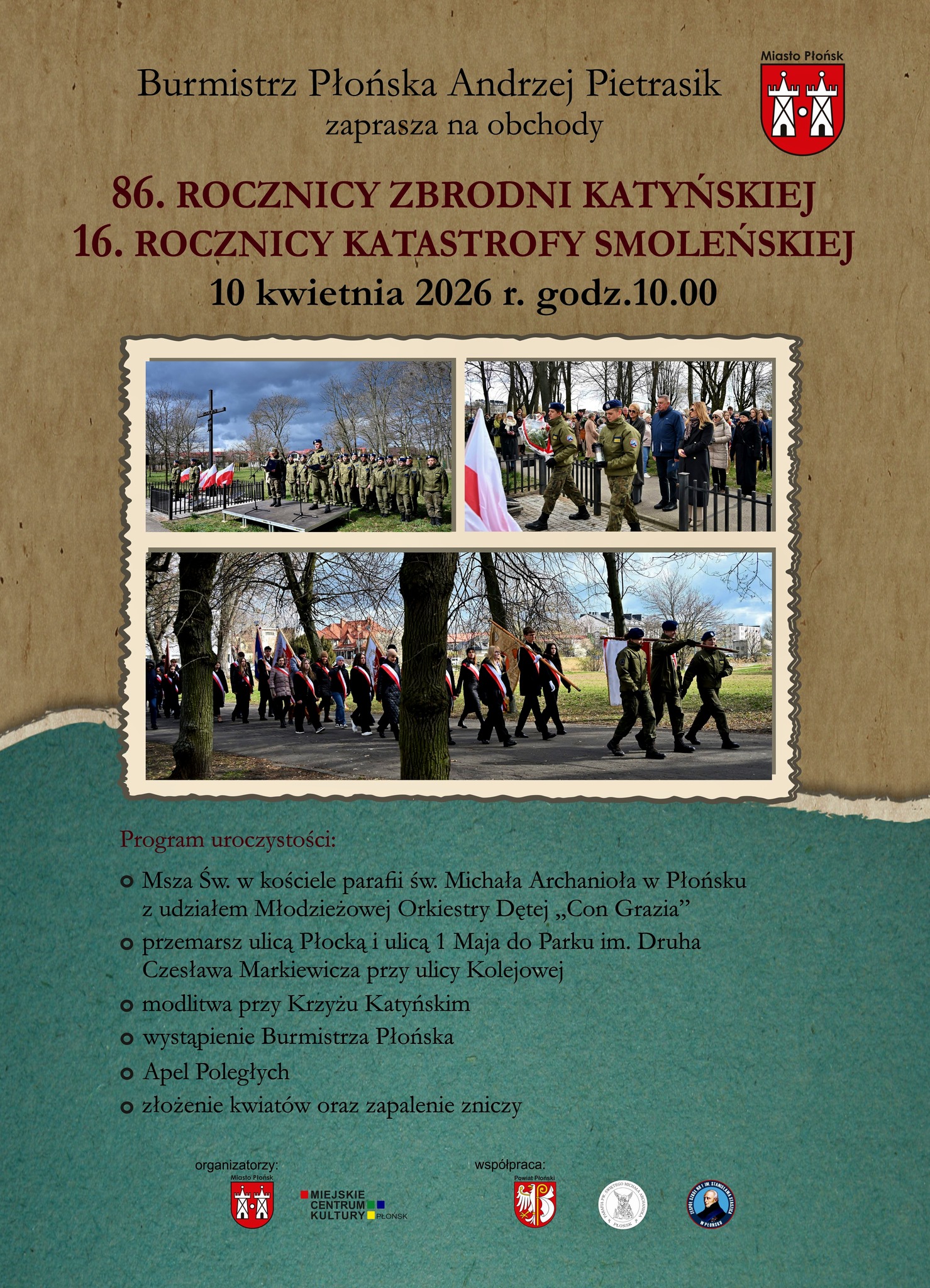 Obchody 86. rocznicy Zbrodni Katyńskiej oraz 16. rocznicy Katastrofy Smoleńskiej