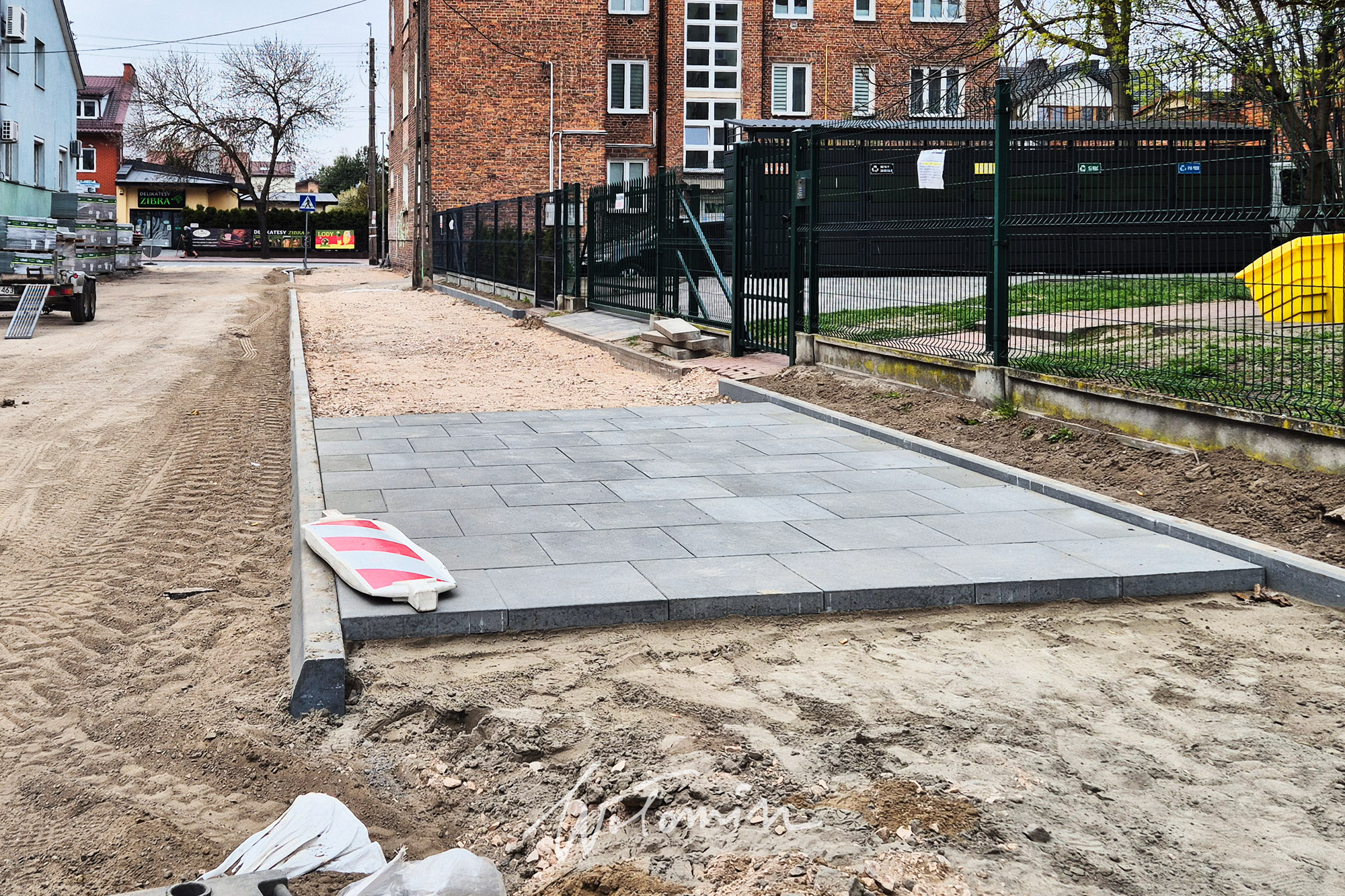Postępy prac przy ul. Polnej w Wołominie