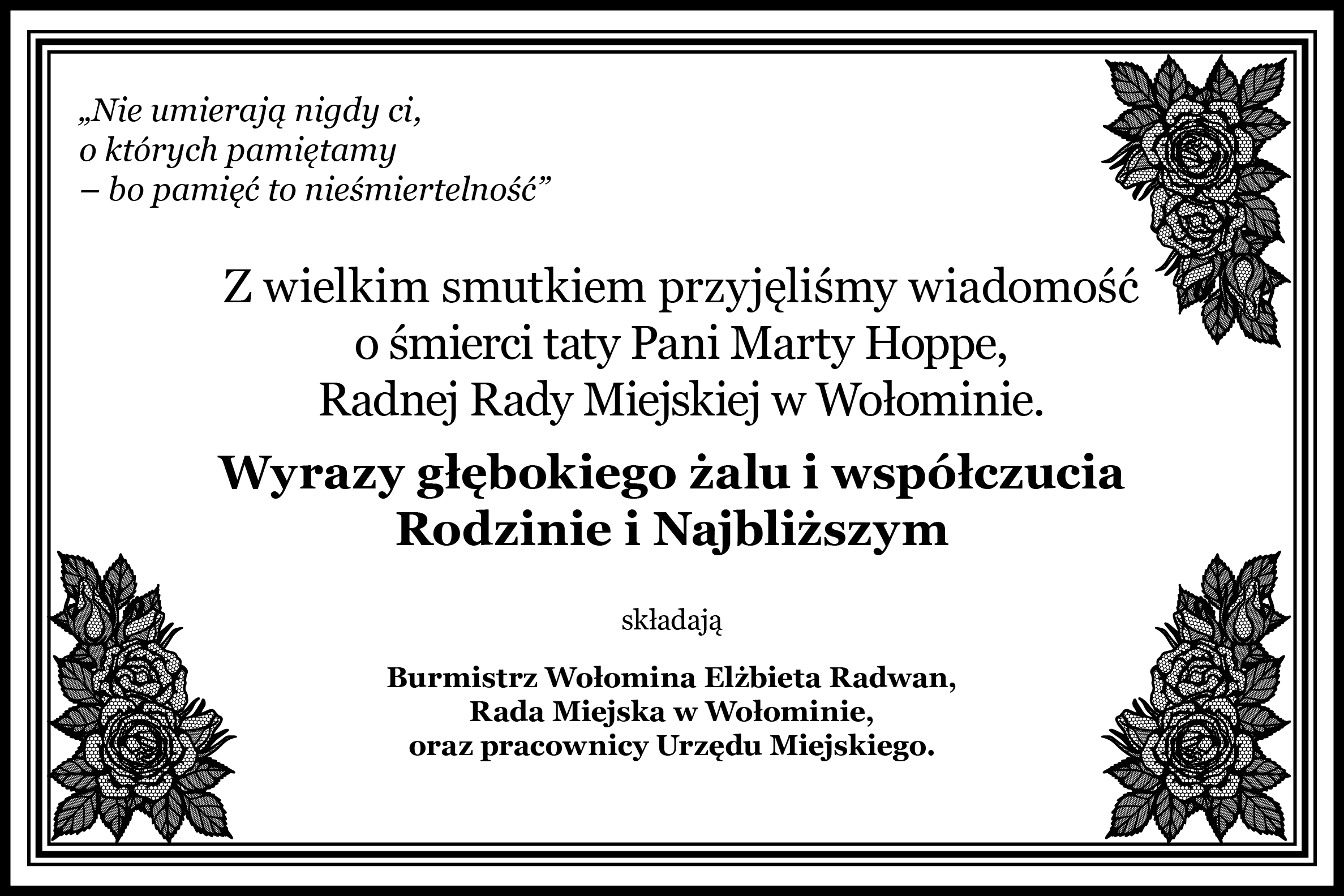 Wyrazy współczucia