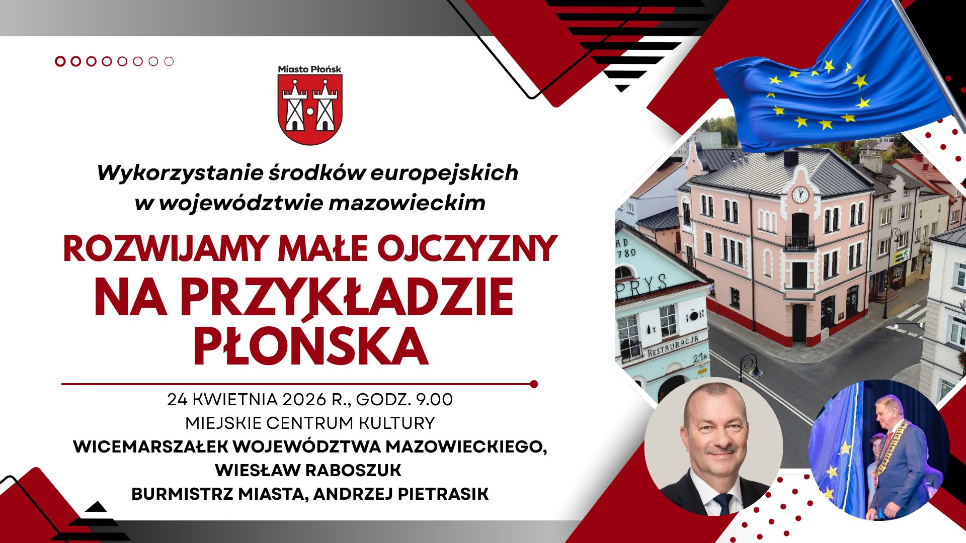 Zapraszamy na spotkanie dotyczące wykorzystania środków europejskich w województwie mazowieckim