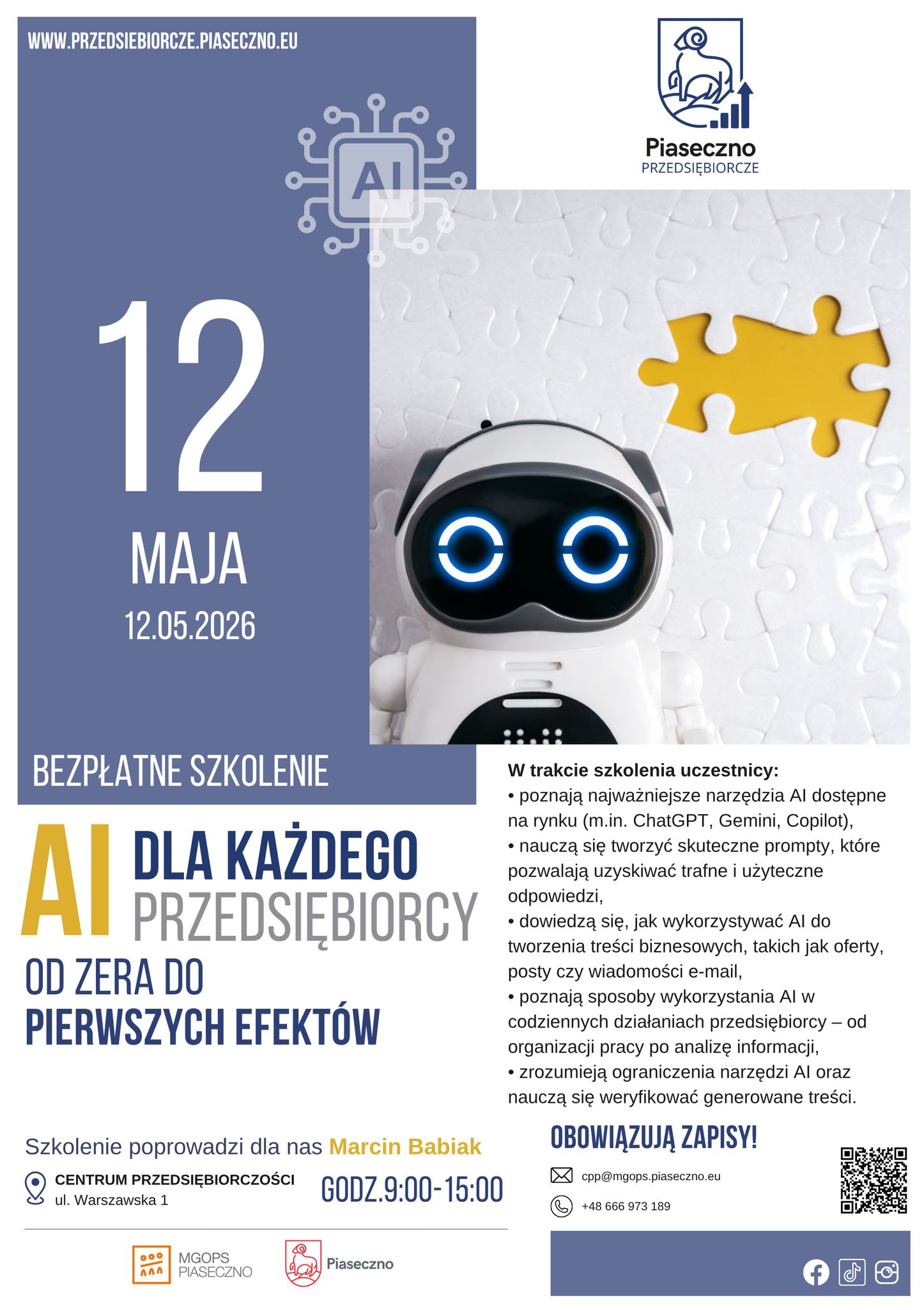 AI dla każdego przedsiębiorcy – od zera do pierwszych efektów
