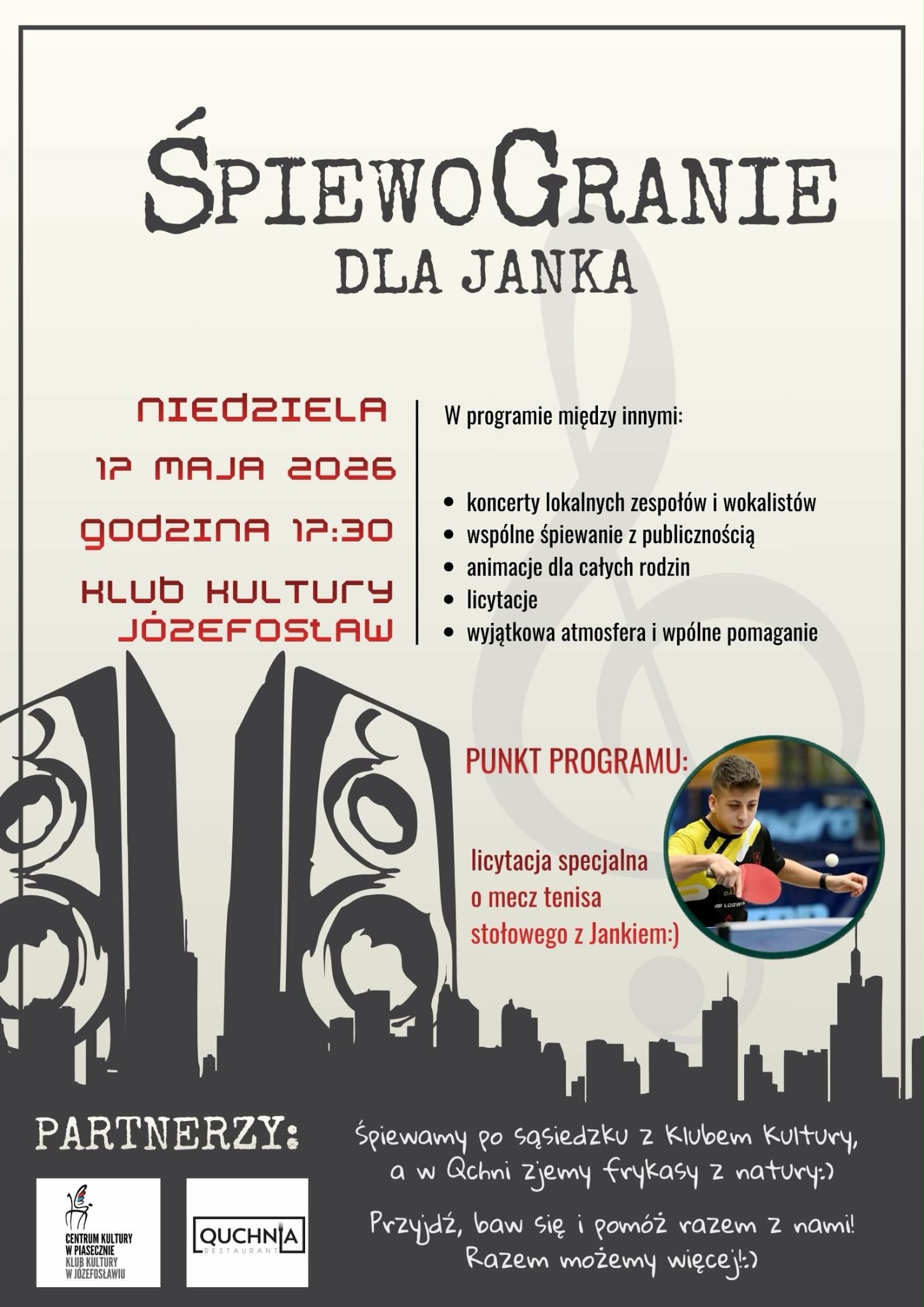 Charytatywne ŚpiewoGranie w Józefosławiu dla Janka