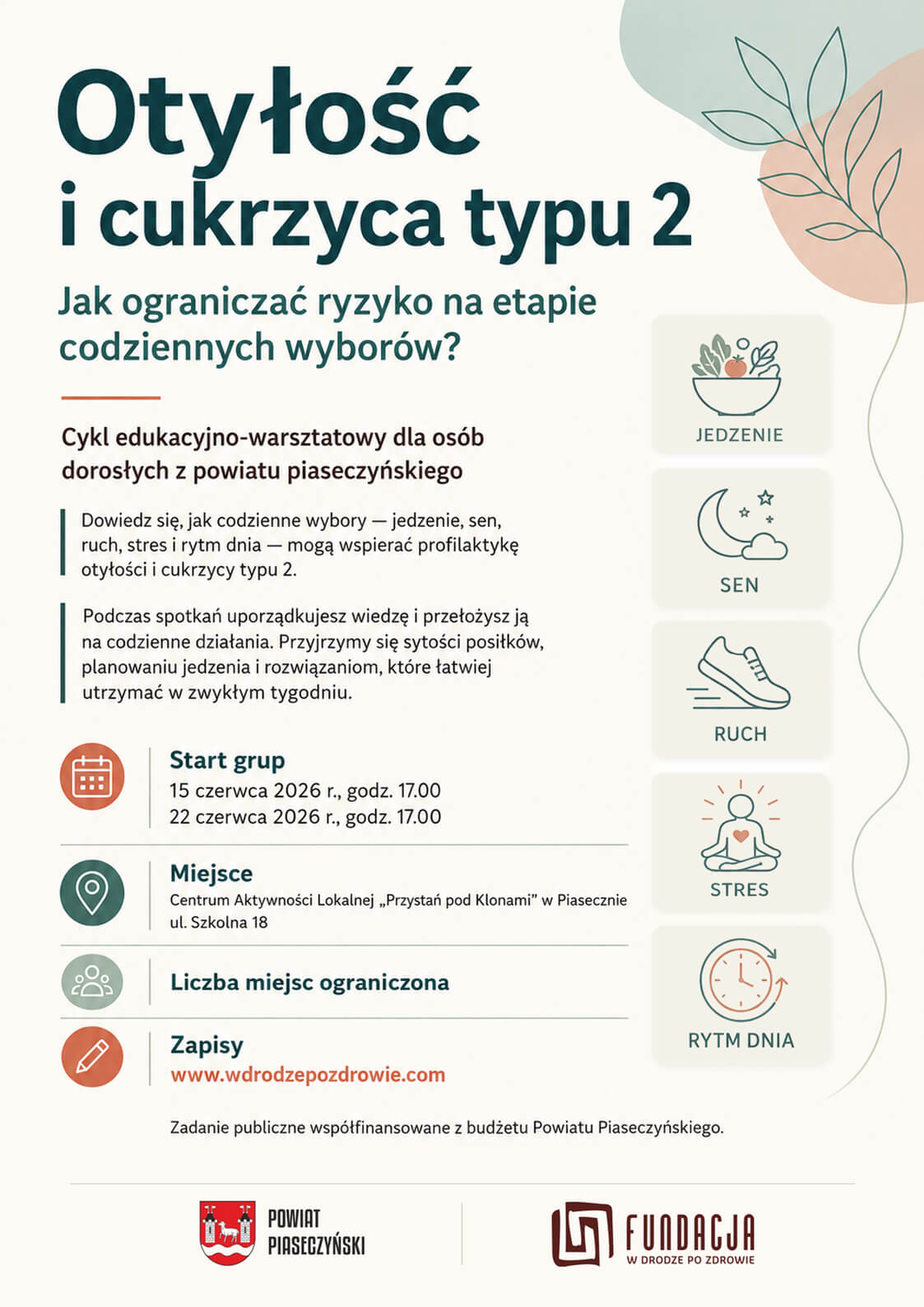 Darmowe warsztaty poświęcone profilaktyce otyłości i cukrzycy typu 2