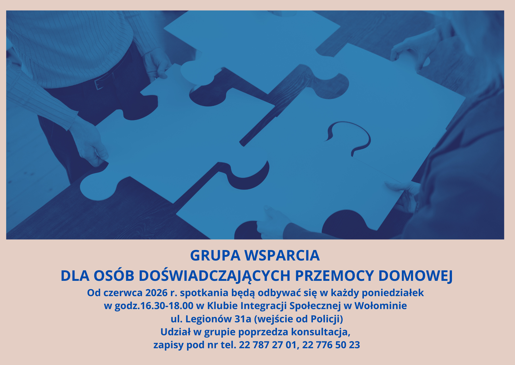 Grupa wsparcia dla osób doświadczających przemocy w rodzinie