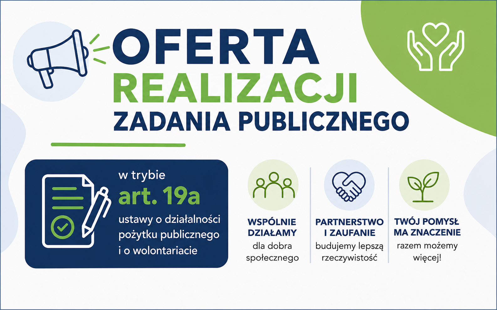 Oferta realizacji zadania publicznego w trybie artykułu 19a