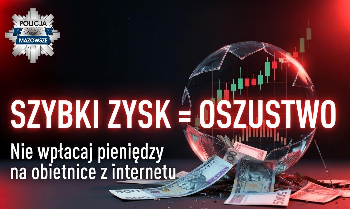 Oszuści zwabili ją reklamą z politykiem. Wpłacała pieniądze w bitomatach i utraciła 40 tysięcy