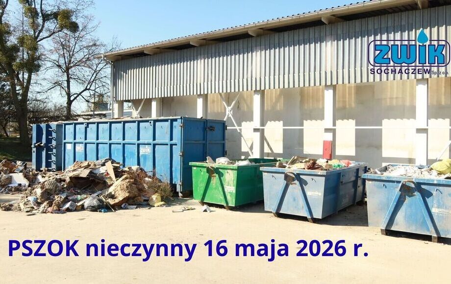 PSZOK nieczynny w sobotę 16 maja