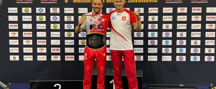 Rafał Dobies z Pucharem Europy w full-contact kickboxingu
