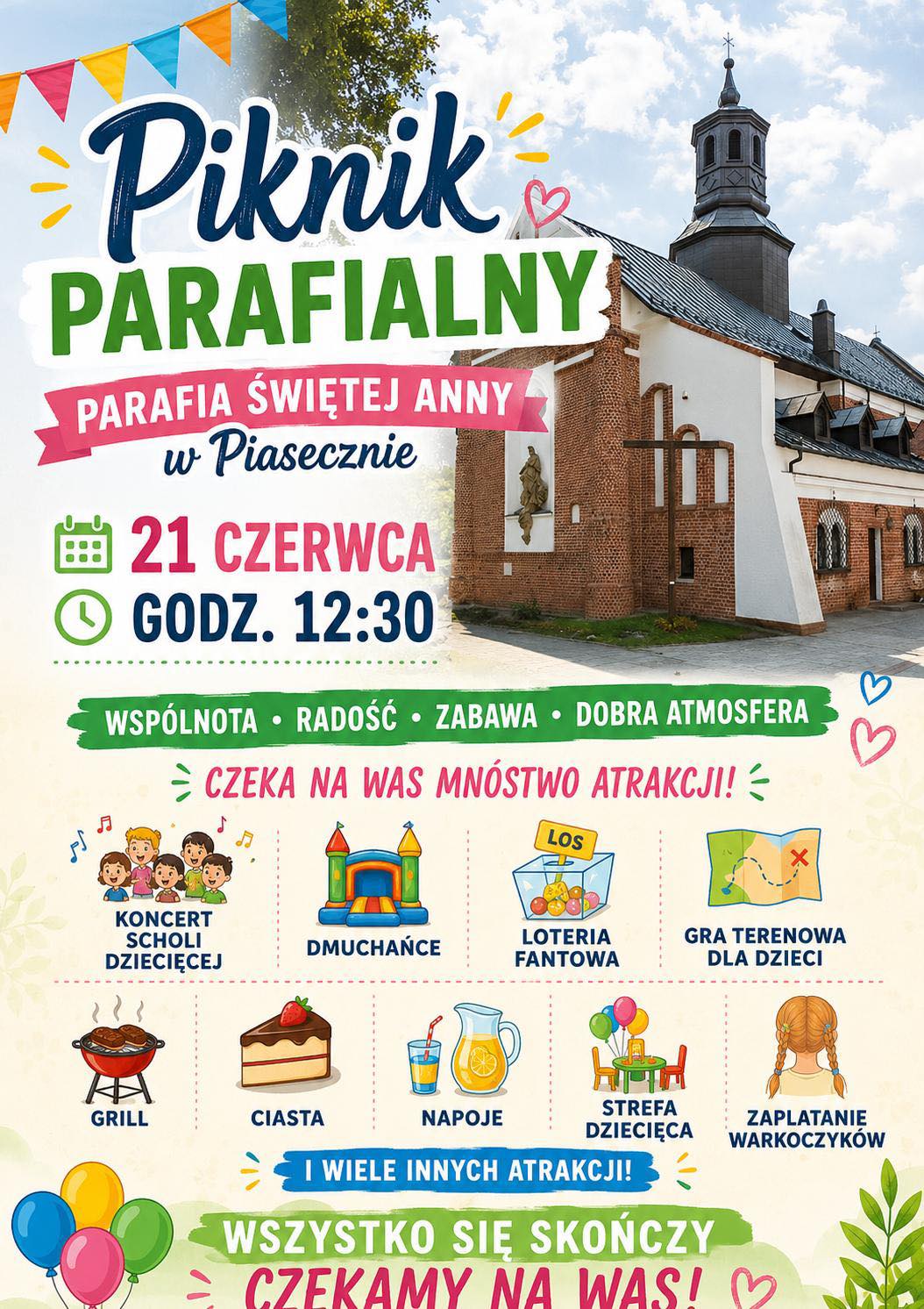 Rodzinny Piknik w Parafii św. Anny w Piasecznie
