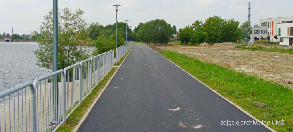 Ścieżka rowerowa nad Zalewem Żyrardowskim tymczasowo zamknięta