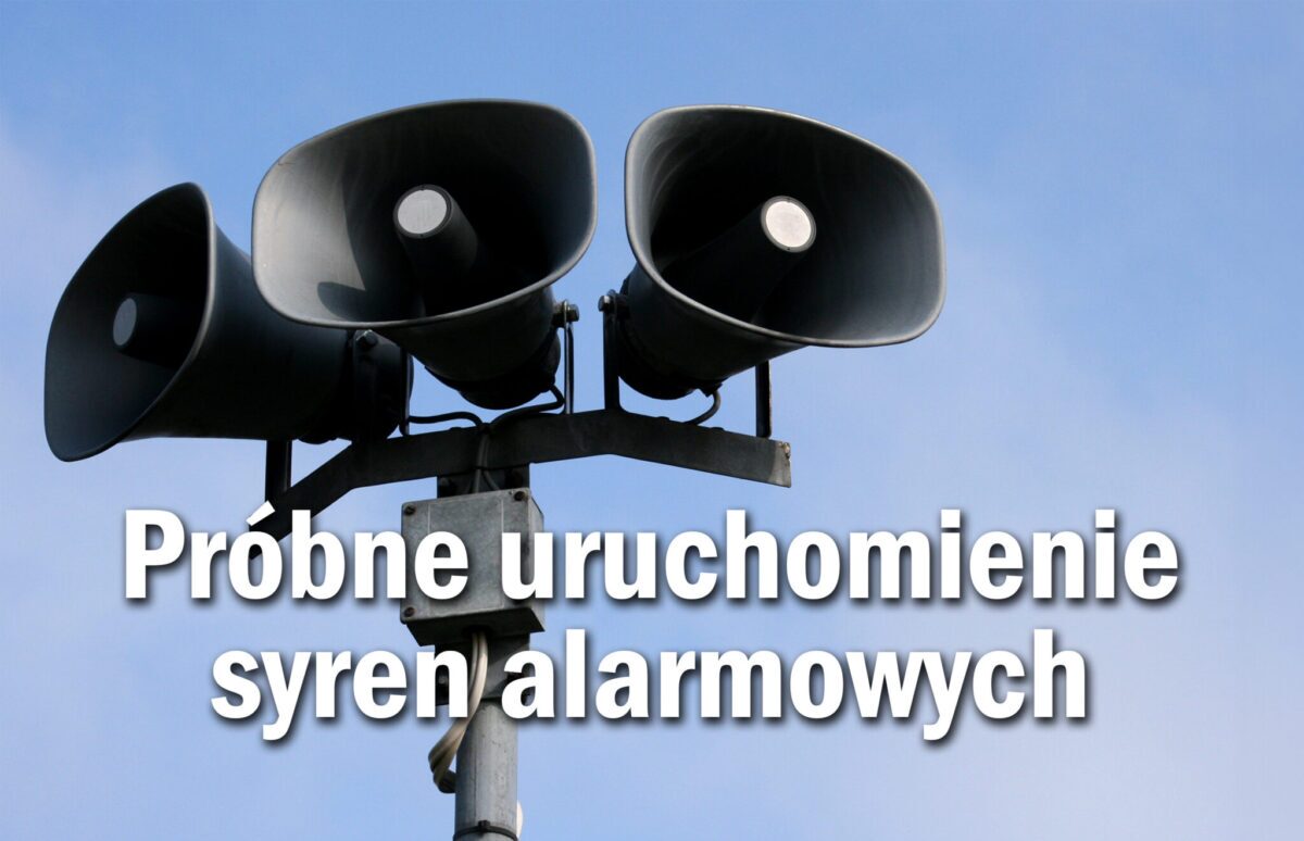 Testowe uruchomienie syren alarmowych