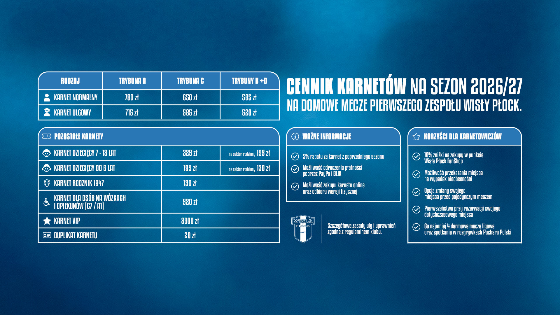 Bilety i karnety na sezon 2026/2027! [CENNIK]
