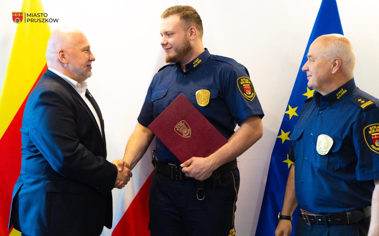 Bohaterska postawa strażnika miejskiego w Pruszkowie