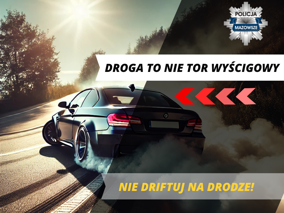 Brawura skończona surowymi konsekwencjami. 18‑latek driftował na rondzie w centrum Przasnysza