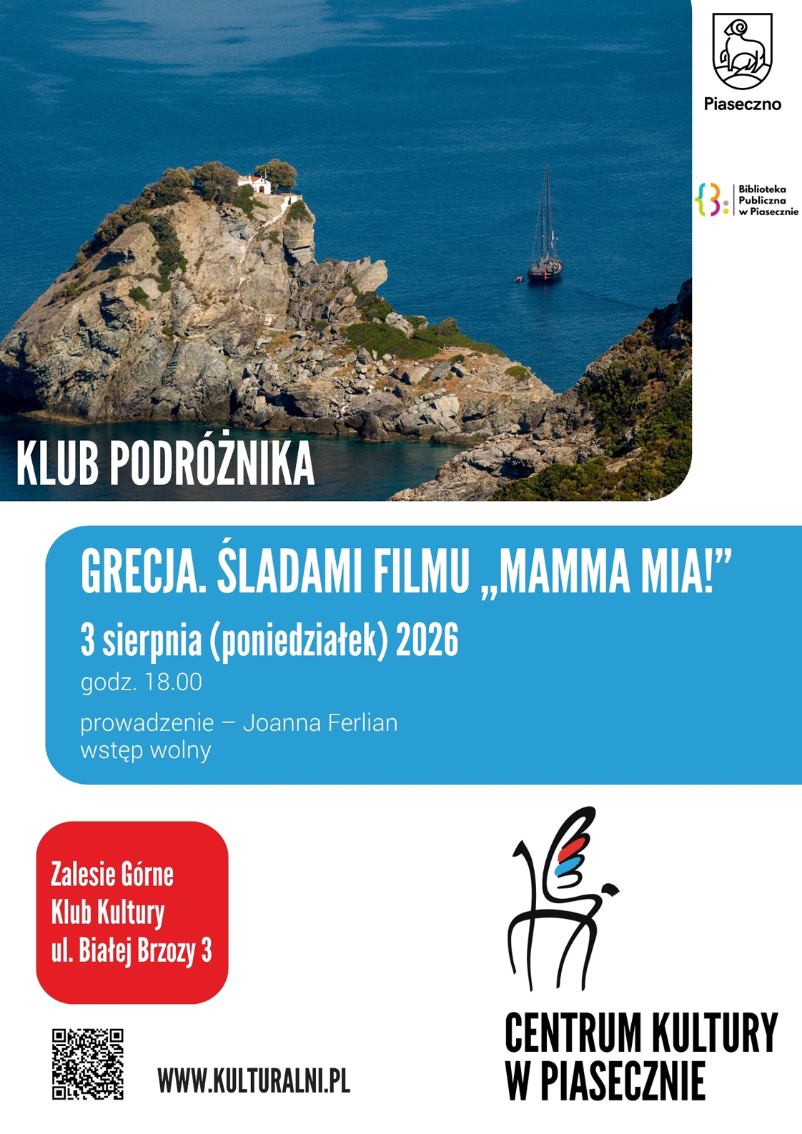 Grecja Skopelos tropami filmu Mamma Mia Klub Podróżnika w Zalesiu Górnym