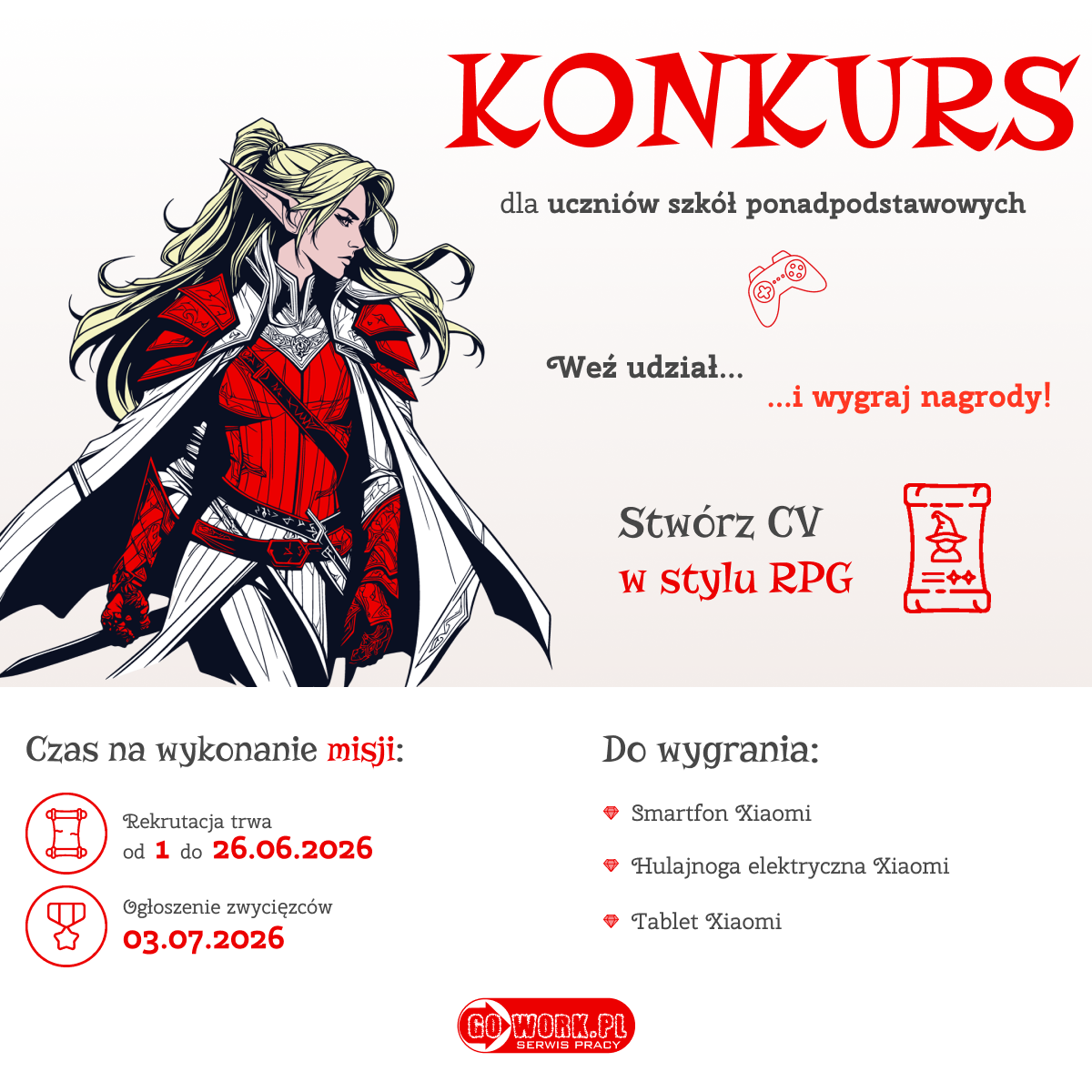 Konkurs Gamer CV - kariera rozpoczyna się tu. Zasady i cel misji