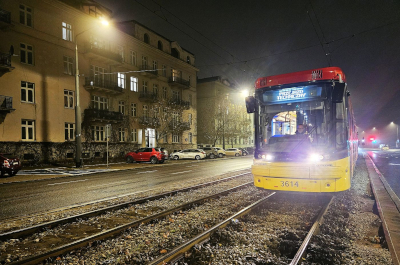 Prace torowe i ciepłownicze – Al. Niepodległości pozbawiona tramwajów