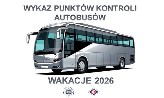 Spis punktów kontroli autobusów - Wakacje 2026