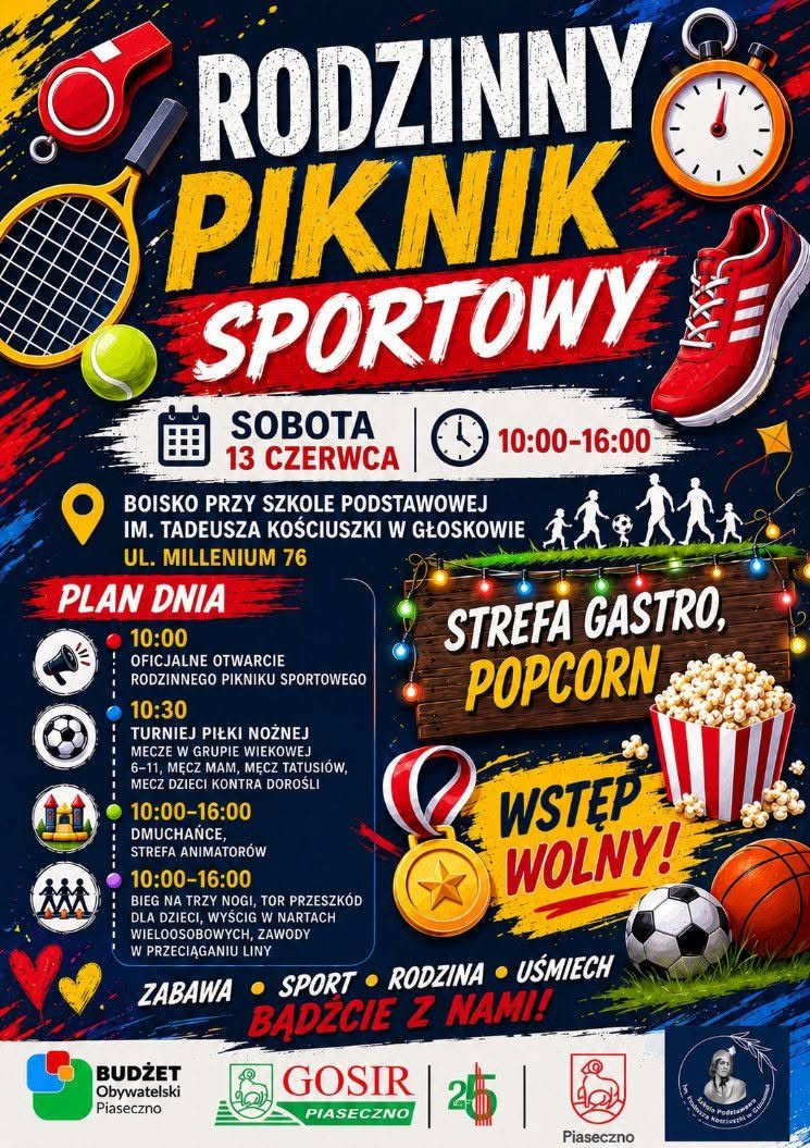 Sportowy piknik rodzinny w Głoskowie 2026