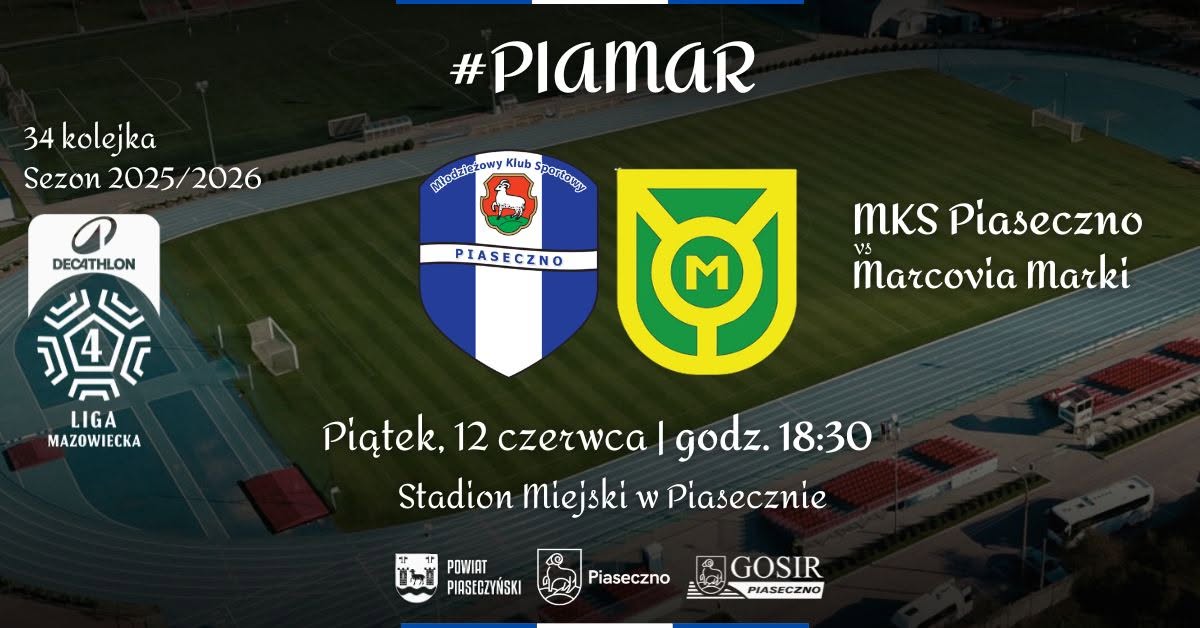 Spotkanie piłkarskie MKS Piaseczno vs Marcovia Marki