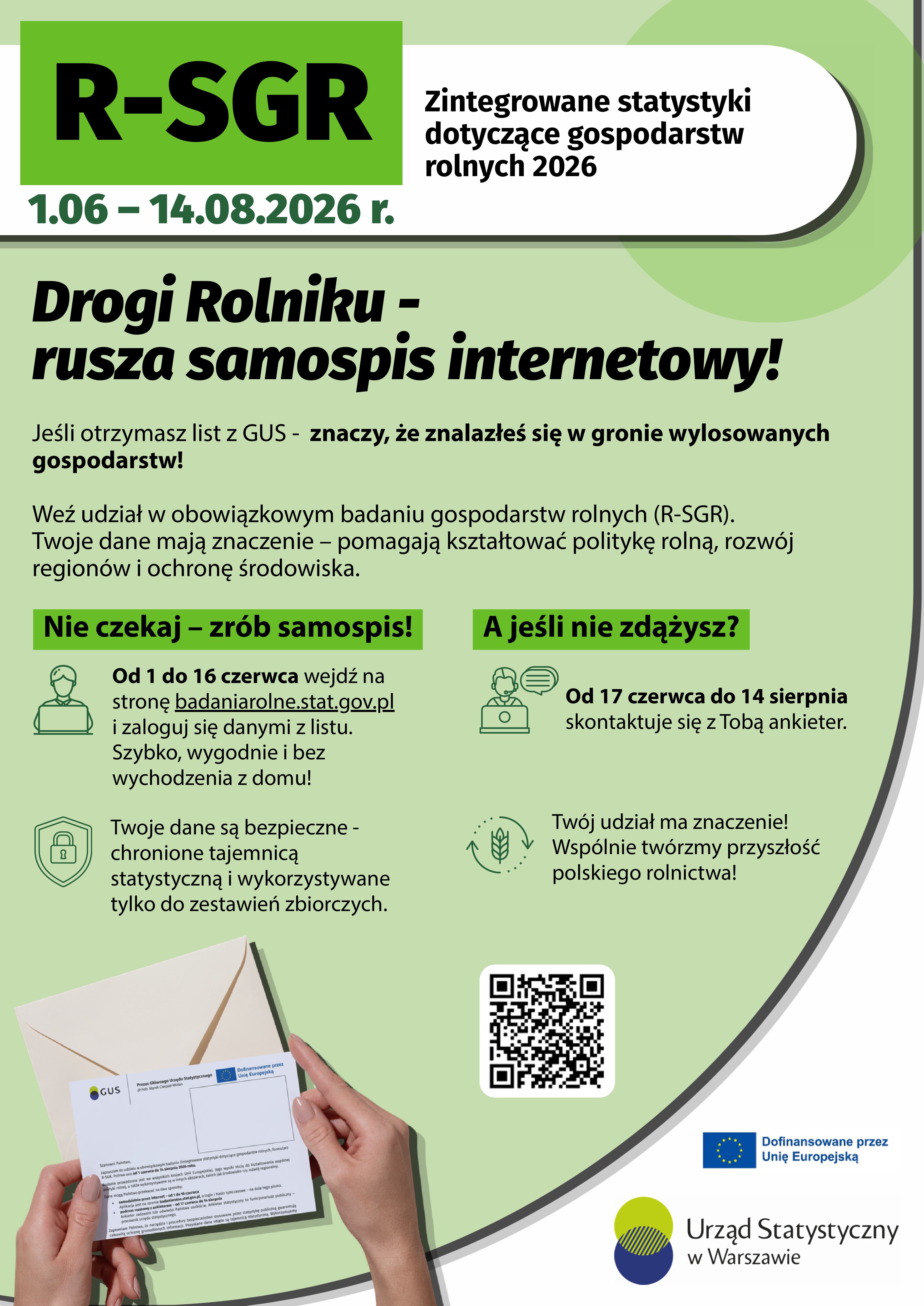 Zintegrowane statystyki gospodarstw rolnych 2026 (R SGR)