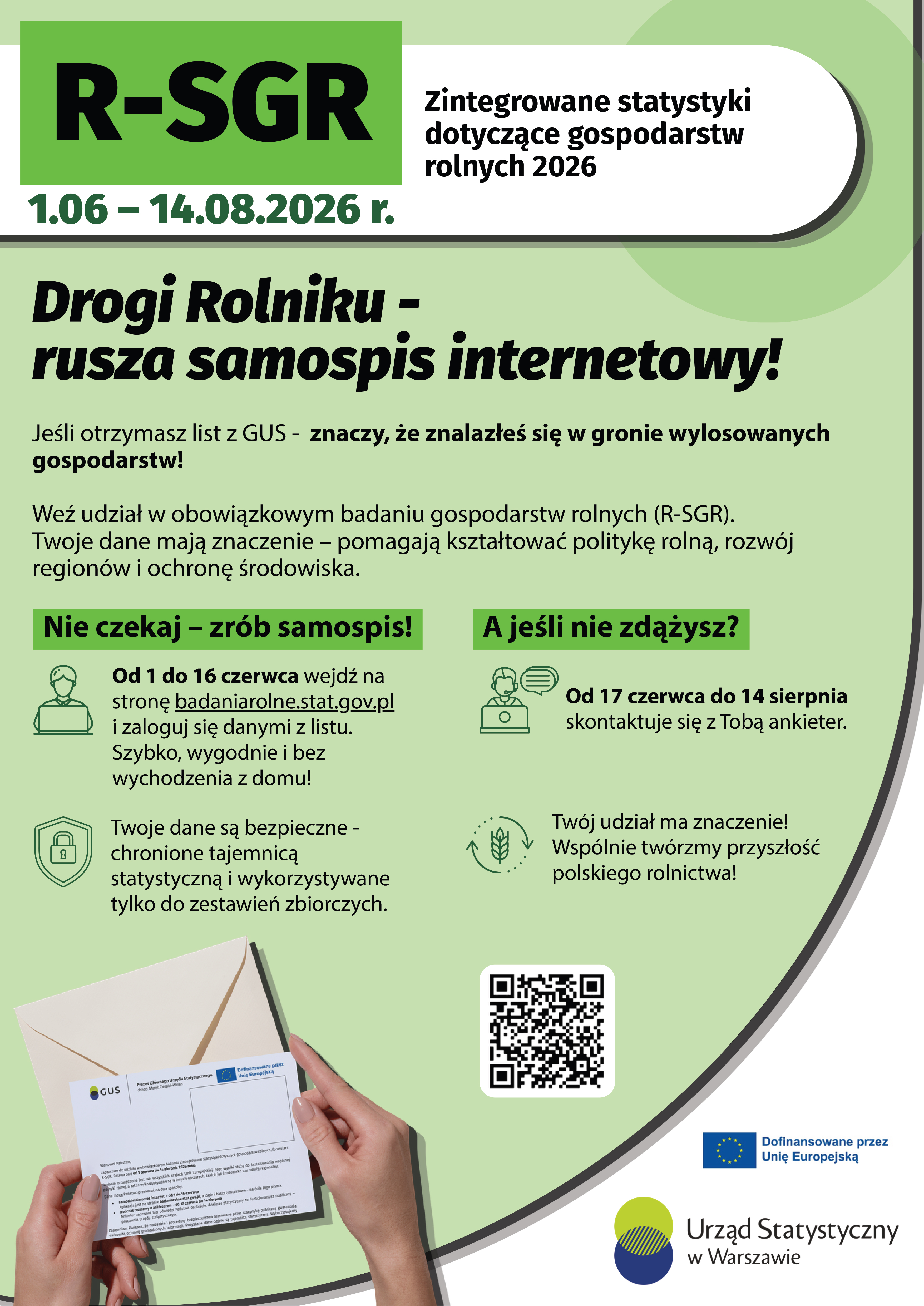 Zintegrowane statystyki rolnych gospodarstw 2026 (R SGR)